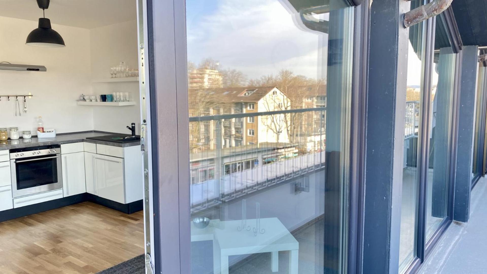 Schoenes Erwachen Im Frankfurter Penthouse Frankfurt am Main Bagian luar foto